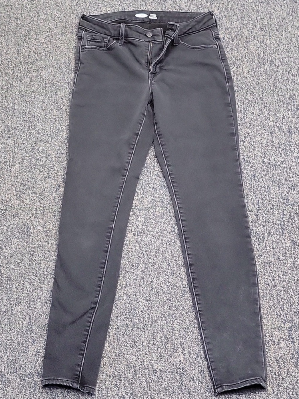 Old Navy Grey Rockstar Built In Warm Skinny Jeans - 4